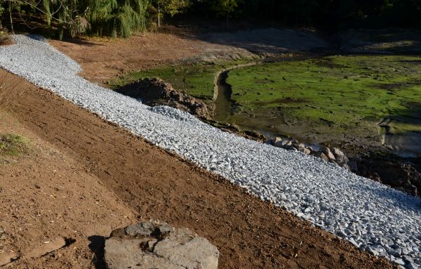 Landscape Swales Installation in Fayetteville
